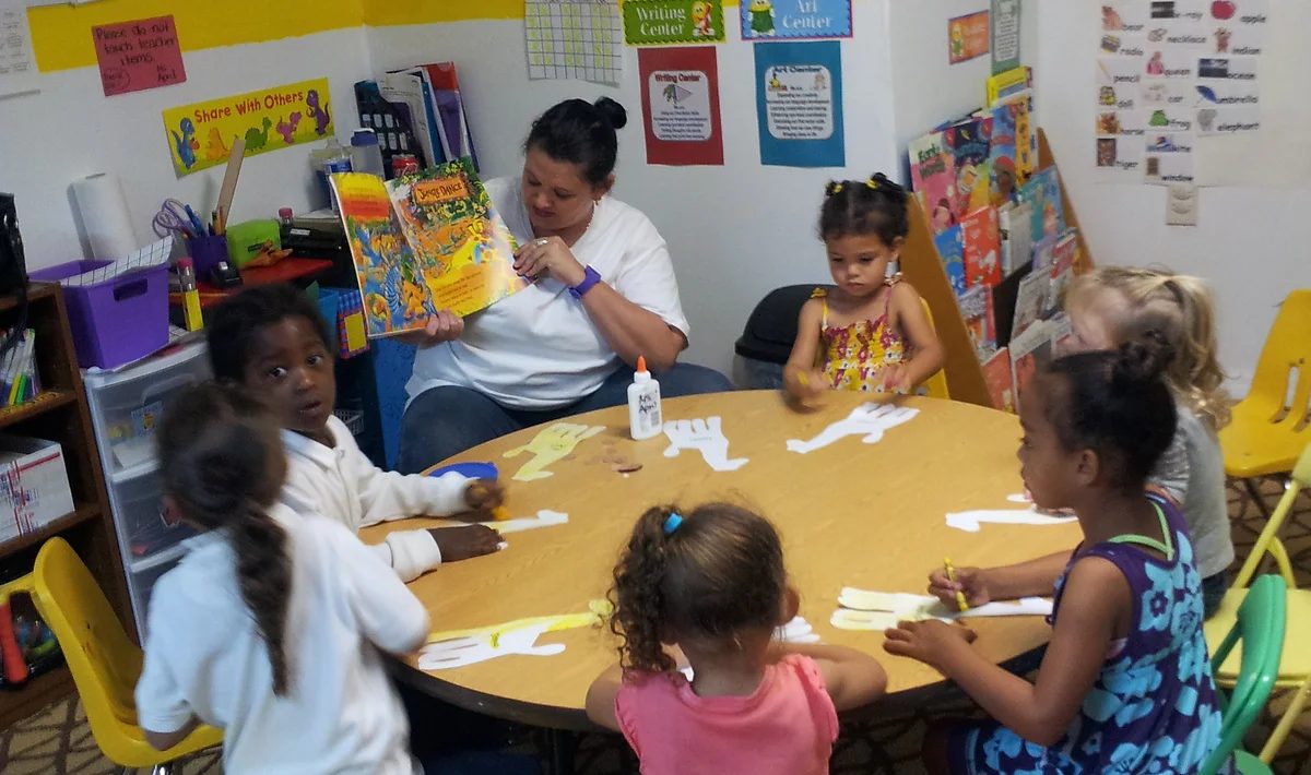 After-school reading group